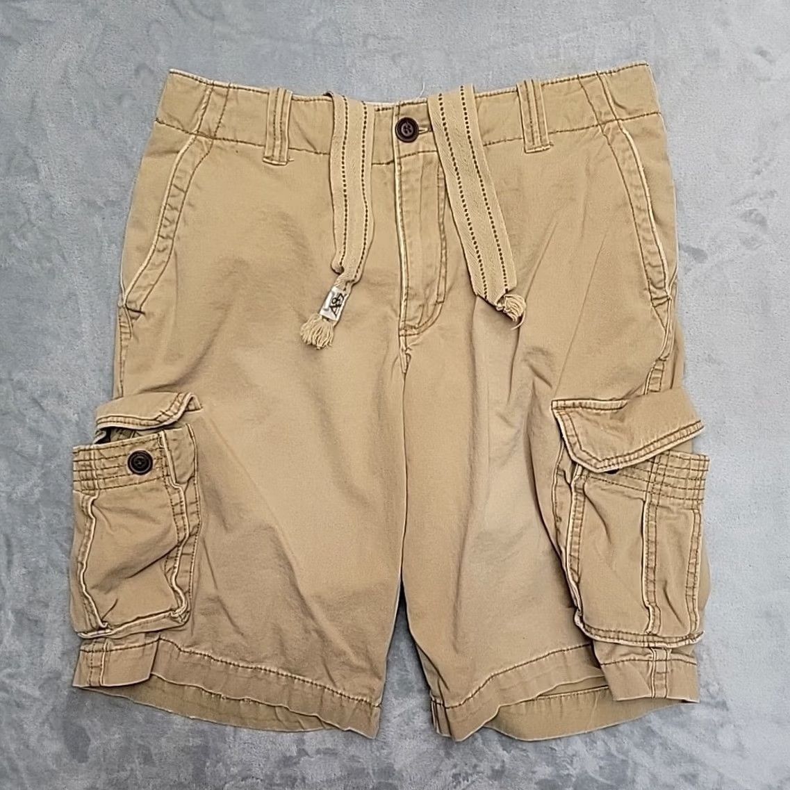 Aeropostale VINTAGE Aeropostale Shorts Mens 31 Tan Cargo Flat Front Outdoor Drawstring Casual Size US 31 - 5 Thumbnail