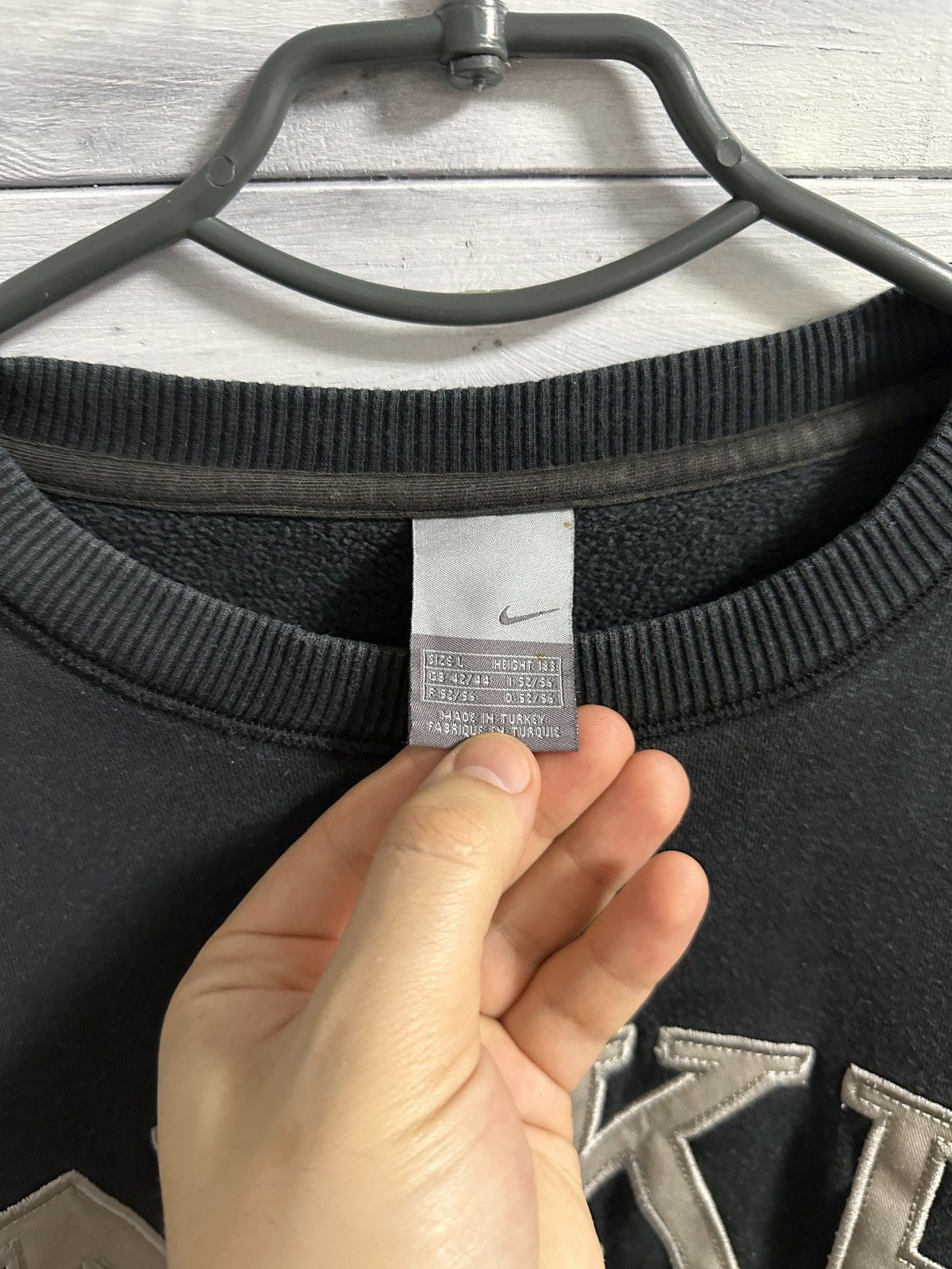 Nike Rare Vintage Sweatshirt Nike Sportswear USA Swoosh Drill Y2K Size US L / EU 52-54 / 3 - 6 Thumbnail