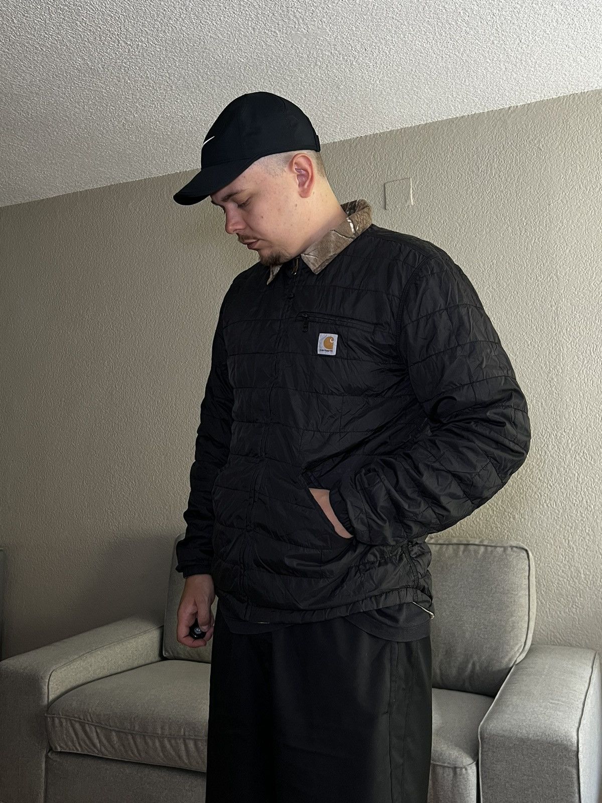 Carhartt Vintage Carhartt Real Tree Fleece Double Jacket Size US L / EU 52-54 / 3 - 8 Thumbnail