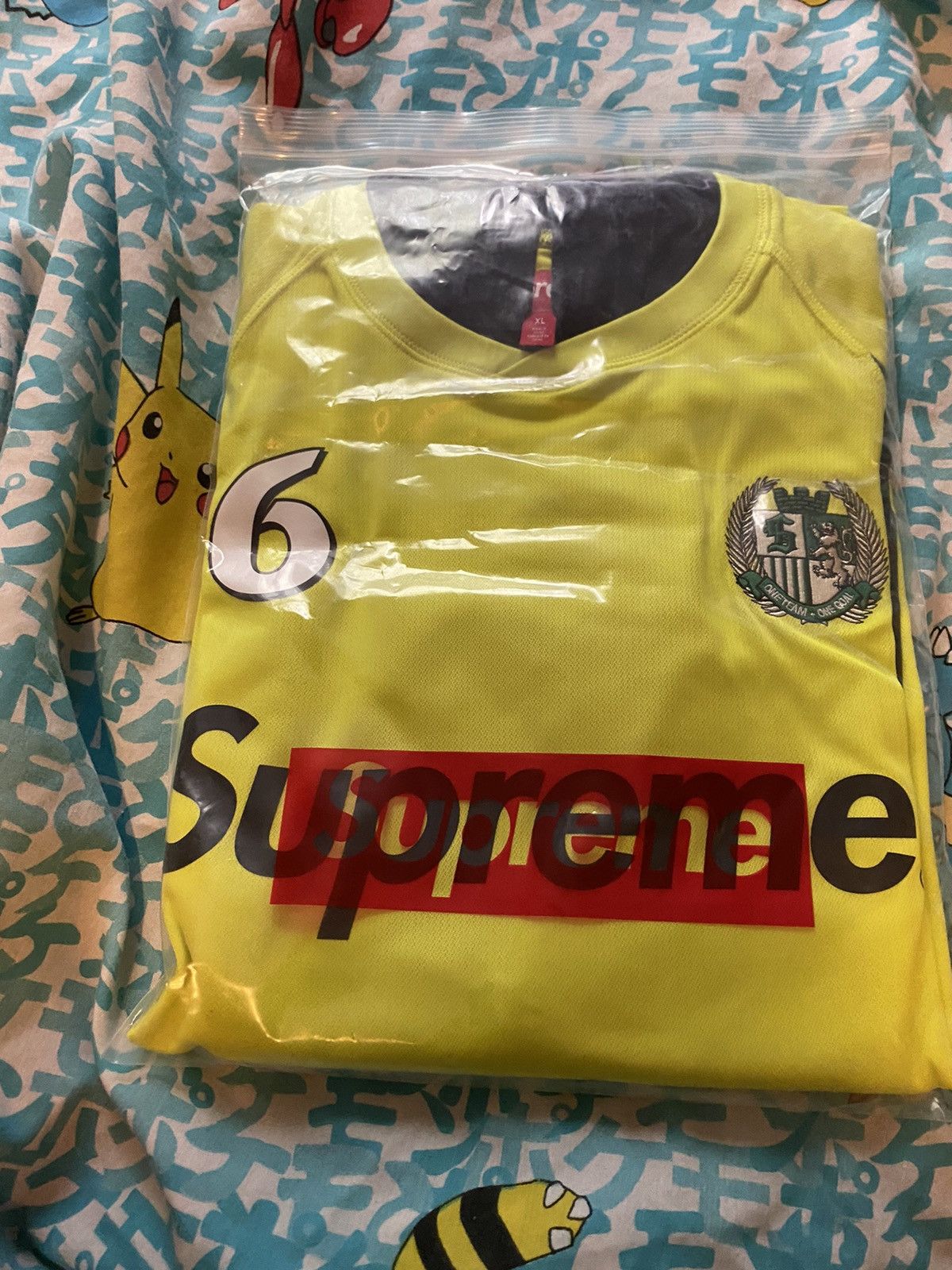 Supreme Supreme Hooded Soccer Jersey Bright Green XL FW23 Size US XL / EU 56 / 4 - 8 Thumbnail