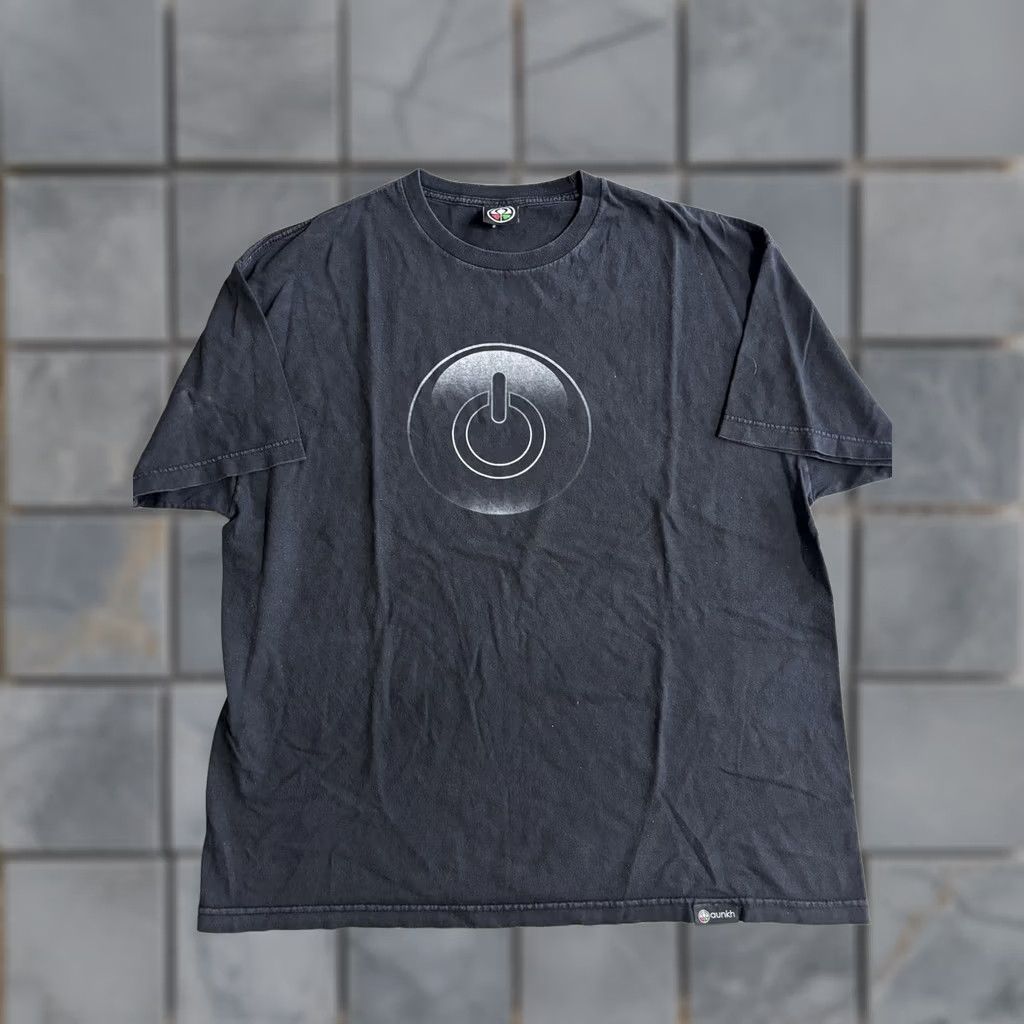 Logo 7 Aunkh Shirt Mens XL Black Power Button Logo Graphic Tee T-Shirt Technology Size US XL / EU 56 / 4 - 1 Thumbnail