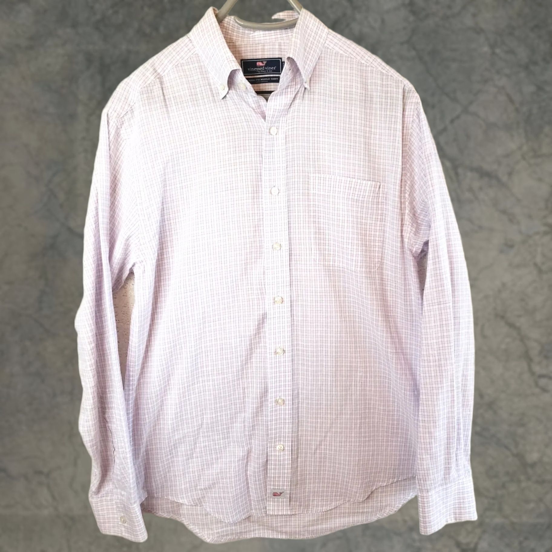 Vineyard Vines Vineyard Vines Murray Shirt Men Small Pink Blue Plaid Slim Fit Long Sleeve Button-Up Shirt Size US S / EU 44-46 / 1 - 1 Thumbnail