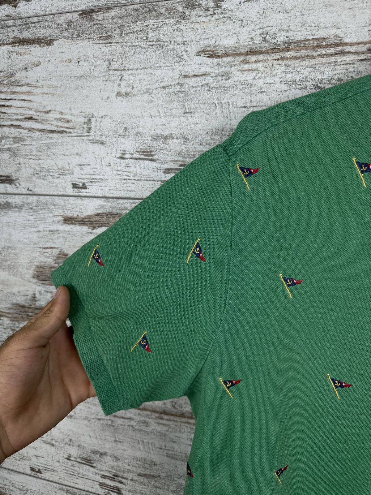 Polo Ralph Lauren × Vintage Mens Vintage Polo Ralph Lauren Polos monogram T-shirt tee Size US L / EU 52-54 / 3 - 3 Thumbnail