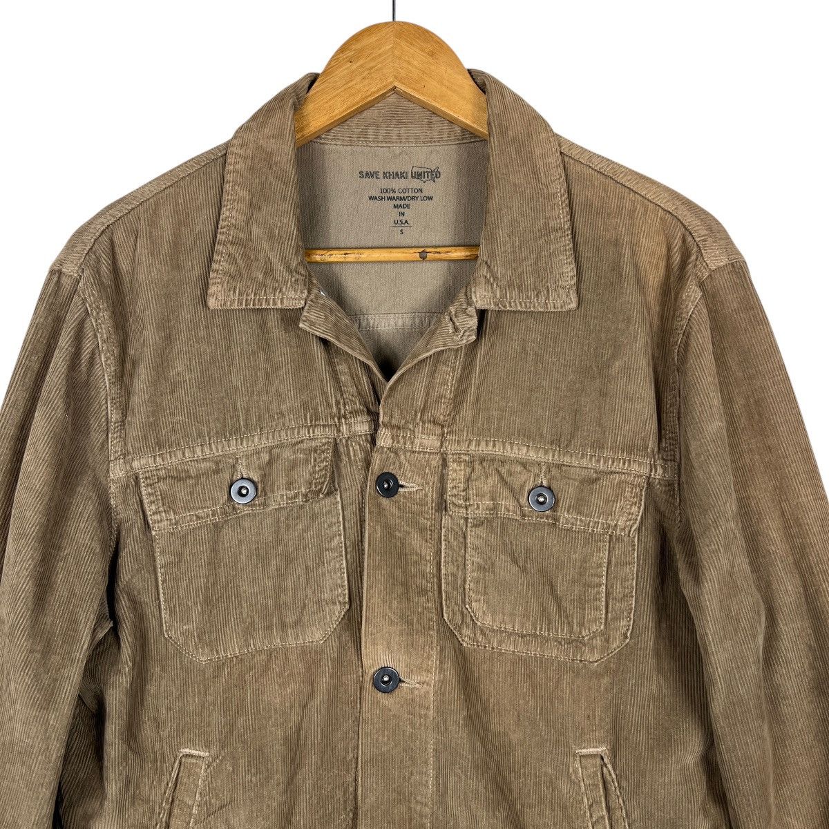 Save Khaki United 🔥 Save Khaki United Corduroy Trucker Jacket Made In Usa Size US S / EU 44-46 / 1 - 2 Thumbnail