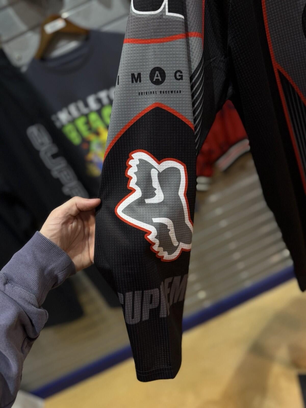 Supreme Supreme Fox Racing DMX Jersey Black SIZE (XL) BRAND NEW Size US XL / EU 56 / 4 - 4 Thumbnail