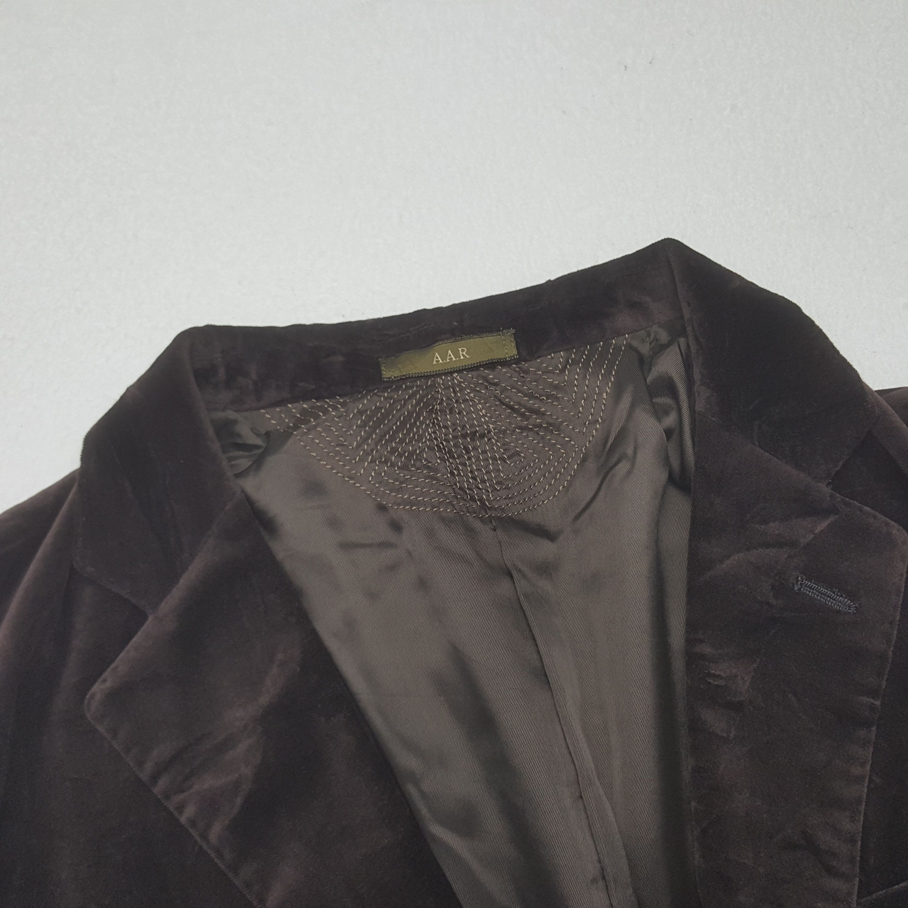 Japanese Brand × Vintage × Yohji Yamamoto Vintage Yohji Yamamoto AAR Velvet Style Blazers Coat Size US L / EU 52-54 / 3 - 4 Thumbnail