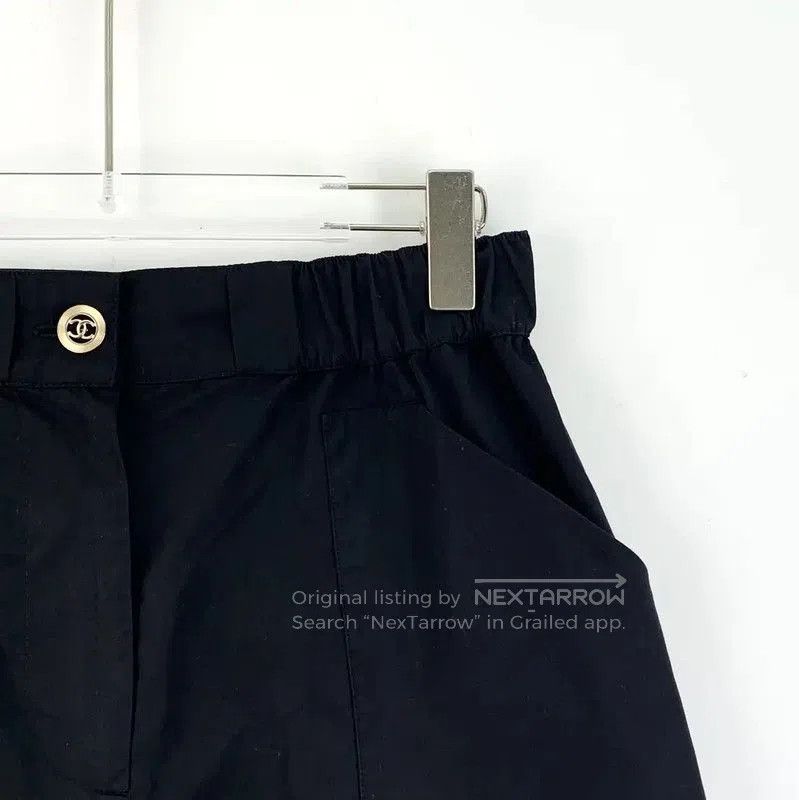 Chanel Chanel Black Cotton Women's Shorts . Size 23" - 3 Thumbnail