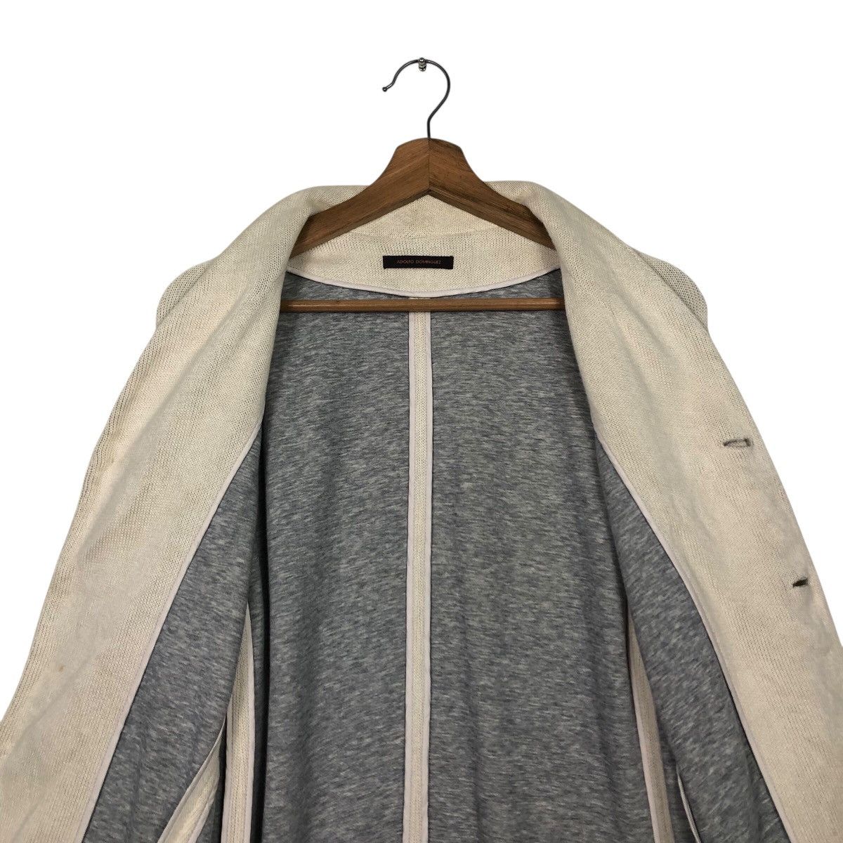 Adolfo Dominguez 📌Vintage Knit Chore Jacket Adolfo Dominguez Issey Miyake Size M / US 6-8 / IT 42-44 - 15 Thumbnail