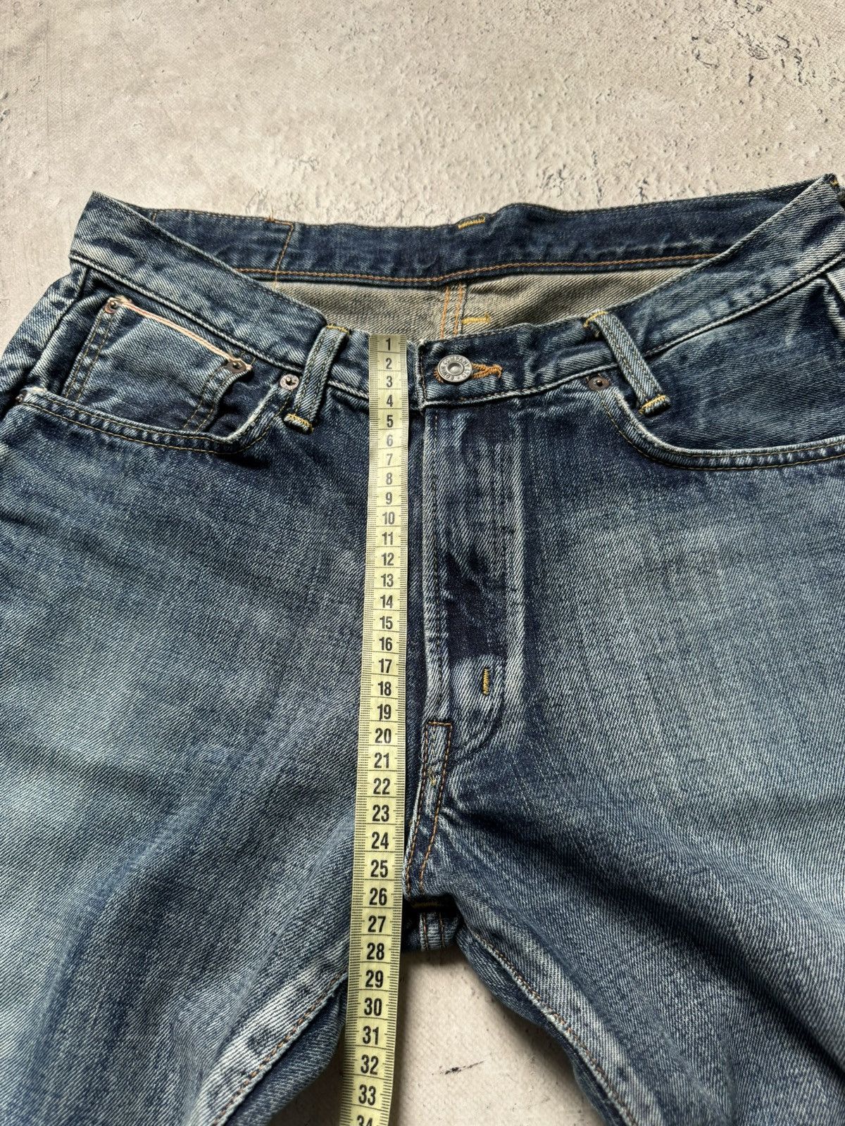 Edwin Edwin selvage patchwork japanese jeans pants Size US 31 - 14 Thumbnail
