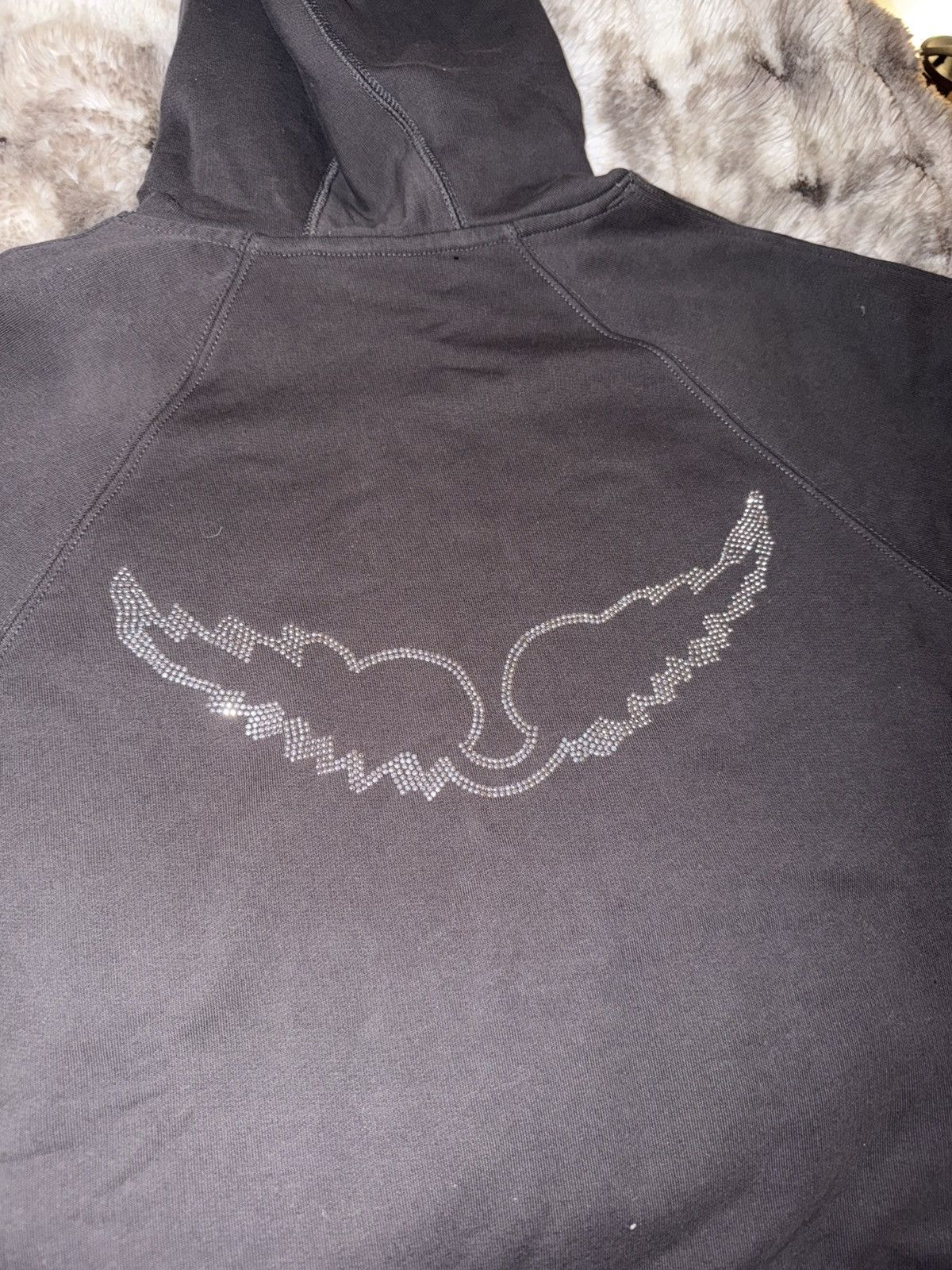 Zadig & Voltaire Zadig & Voltaire Wing Studded Hoodie Size S / US 4 / IT 40 - 3 Thumbnail