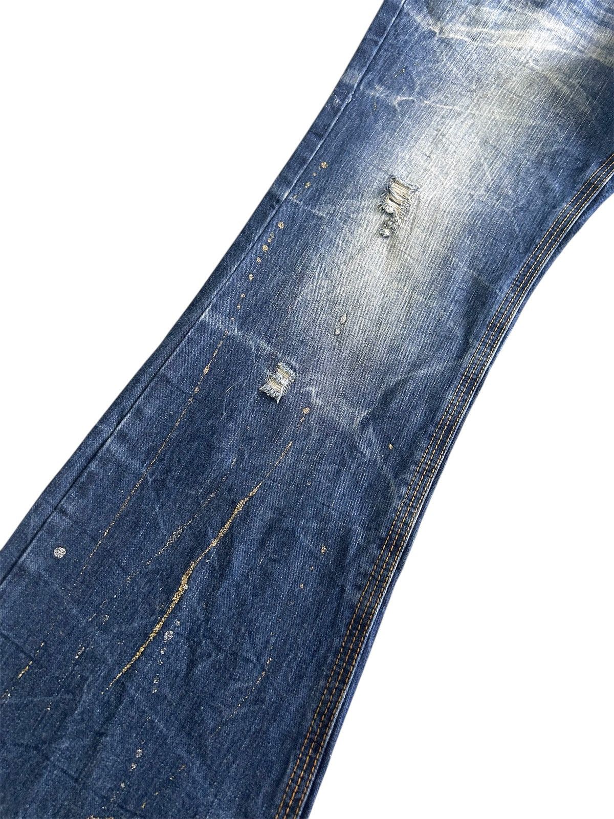 Japanese Brand × Vintage Vintage Japanese Distressed Denim Skull Patches Jeans Size US 35 - 6 Thumbnail