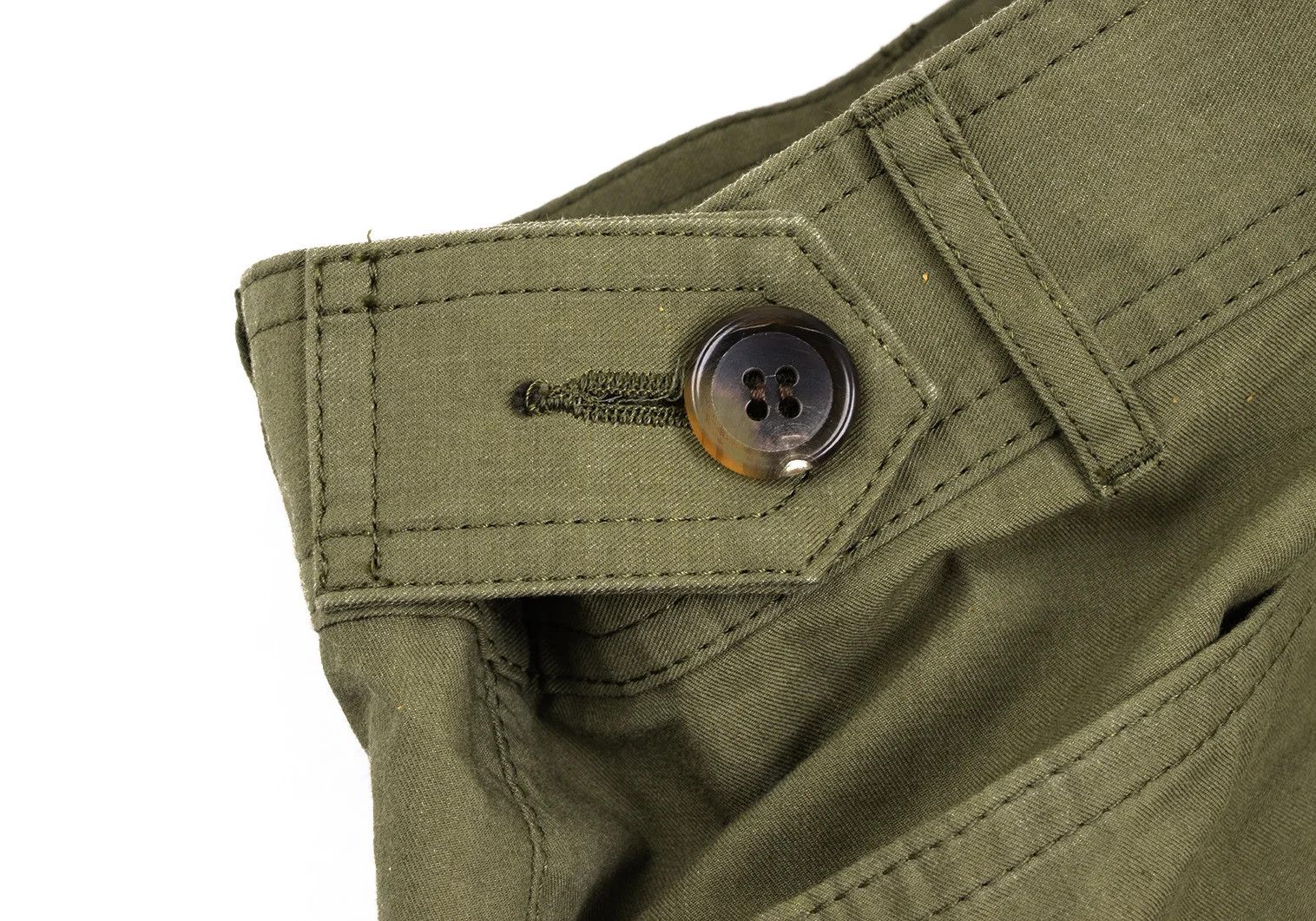 Comme des Garcons Homme Plus Cotton Nylon Belted Work Pants in Khaki M Size US 32 / EU 48 - 10 Thumbnail