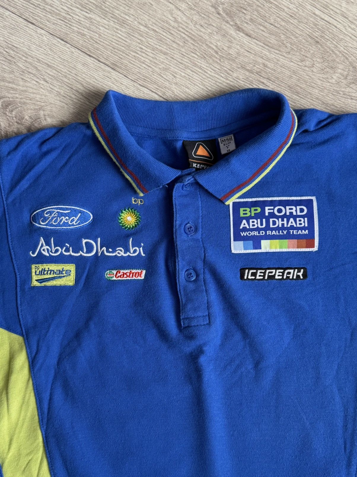 Vintage 🔷Vintage BP Ford Abu Dhabi World Rally Team Polo Shirt🔷 Size US M / EU 48-50 / 2 - 3 Thumbnail