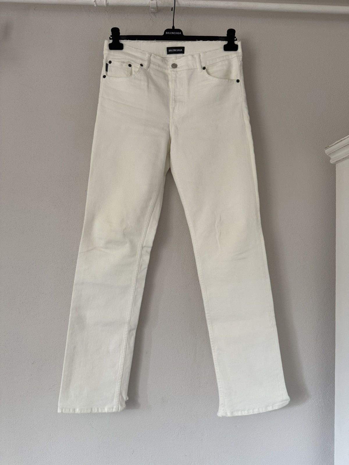Balenciaga Balenciaga Dirty White Jeans | Grailed