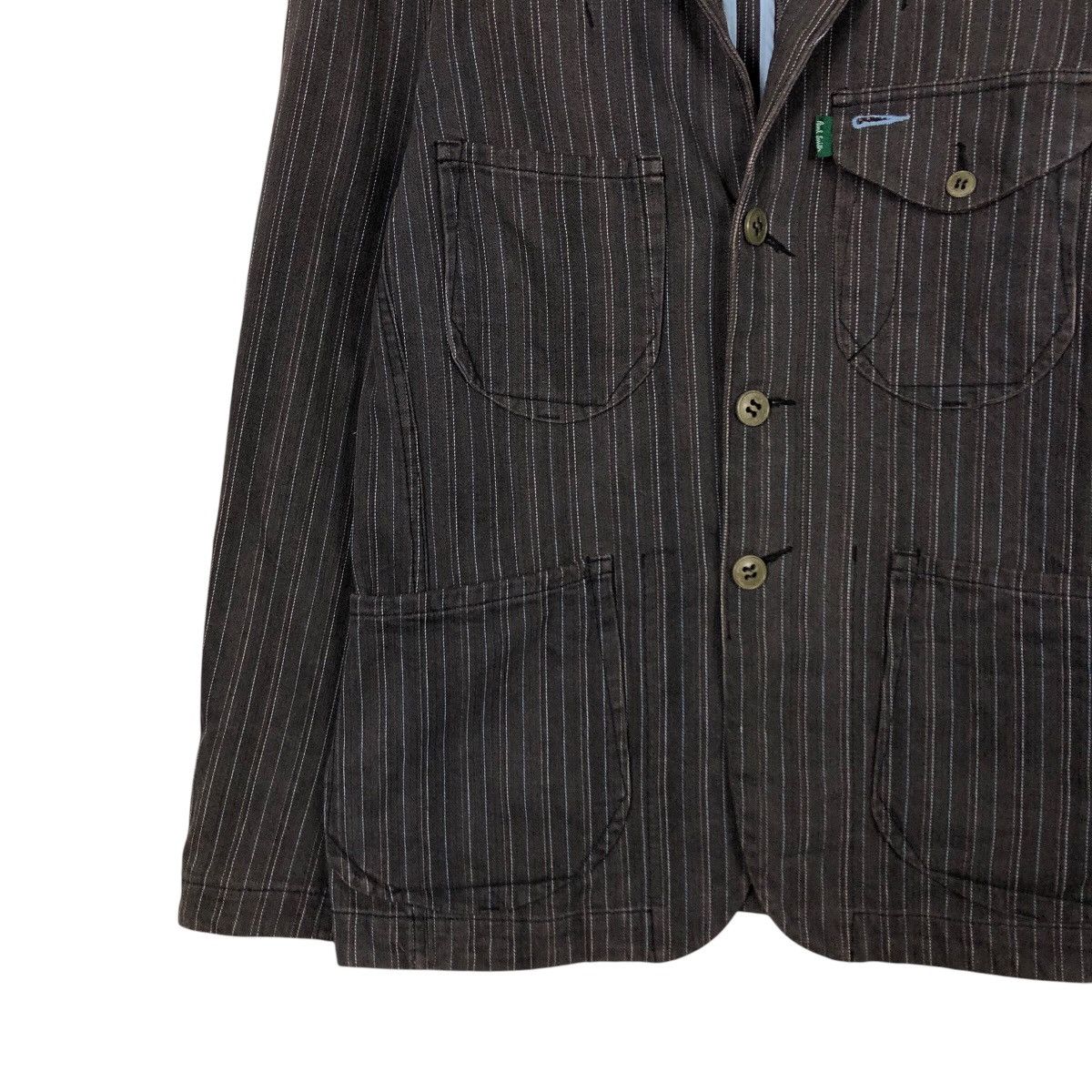 Japanese Brand × Vintage 📌Vintage Hickory Chore Jacket Paul Smith Jeand Issey Miyake Size US M / EU 48-50 / 2 - 5 Thumbnail