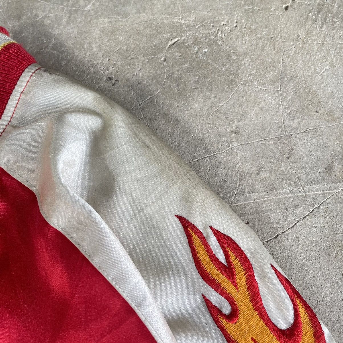 Hysteric Glamour Red Hot Devil Flame Embroidery Sukajan Souvier Bomber Jacket Size US S / EU 44-46 / 1 - 7 Thumbnail