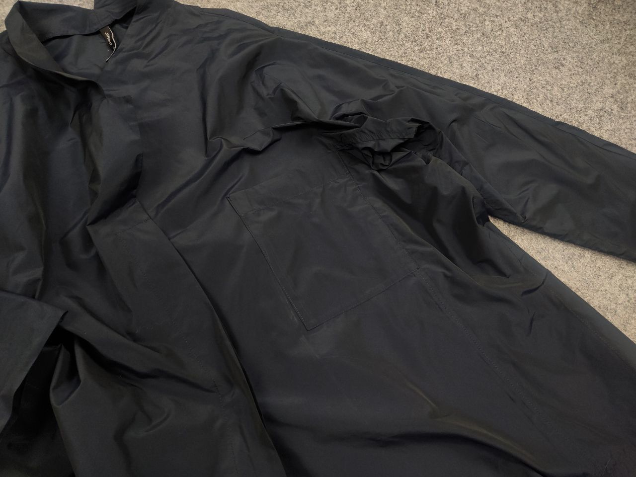 Vintage Peter O. Mahler Designer Asymmetrical Navy Jacket Minimalist Size L / US 10 / IT 46 - 12 Thumbnail