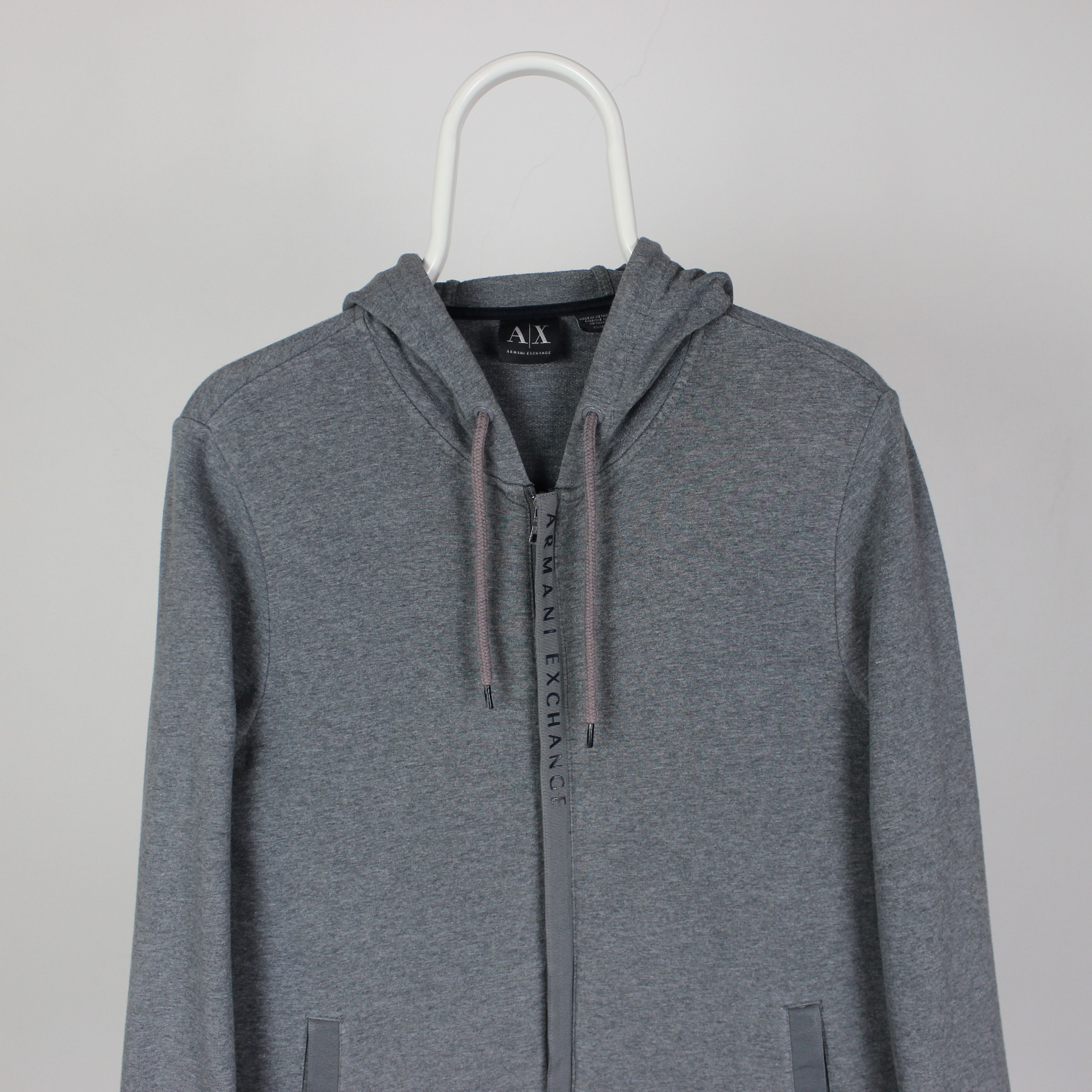 Armani Exchange Armani Exchange AX men full zip hoodie men XS gray Size US XS / EU 42 / 0 - 3 Thumbnail