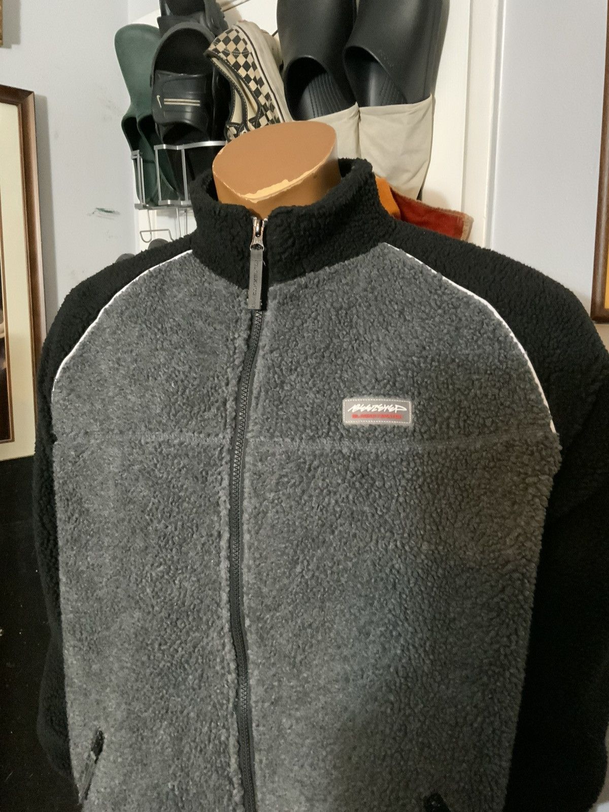 BlackEyePatch × Japanese Brand Black Eye Patch Tokyo Japan Sherpa Pile Teddy Fleece Jacket Size US M / EU 48-50 / 2 - 11 Thumbnail