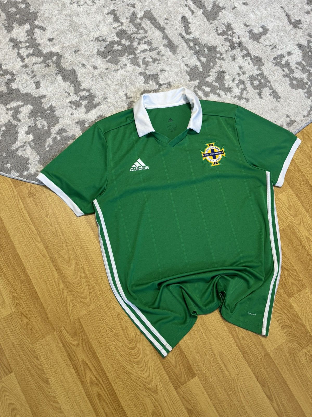Adidas Northern Ireland 2017-2018 Home Football Shirt Jersey Size US L / EU 52-54 / 3 - 3 Thumbnail