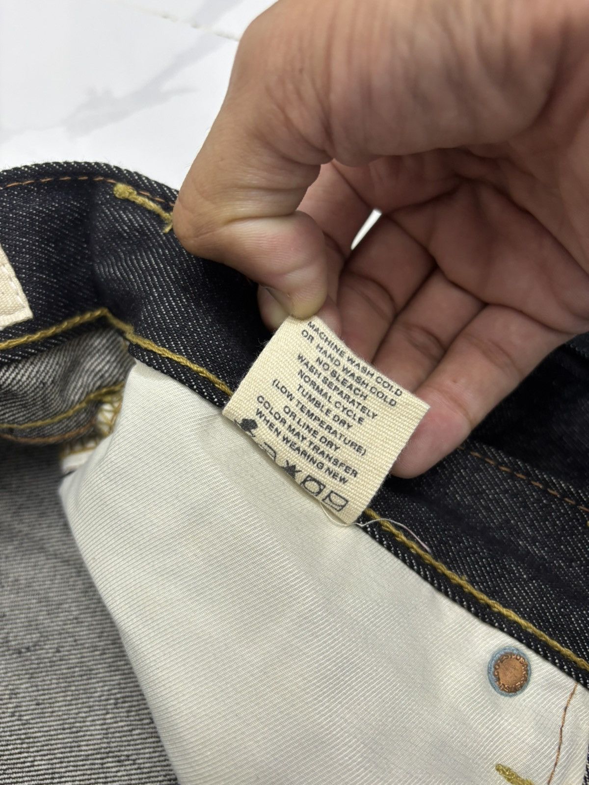 Japanese Brand Vintage Evisu Selvedge Japanese Brand Regular Fit Denim Jean Size US 36 / EU 52 - 17 Thumbnail