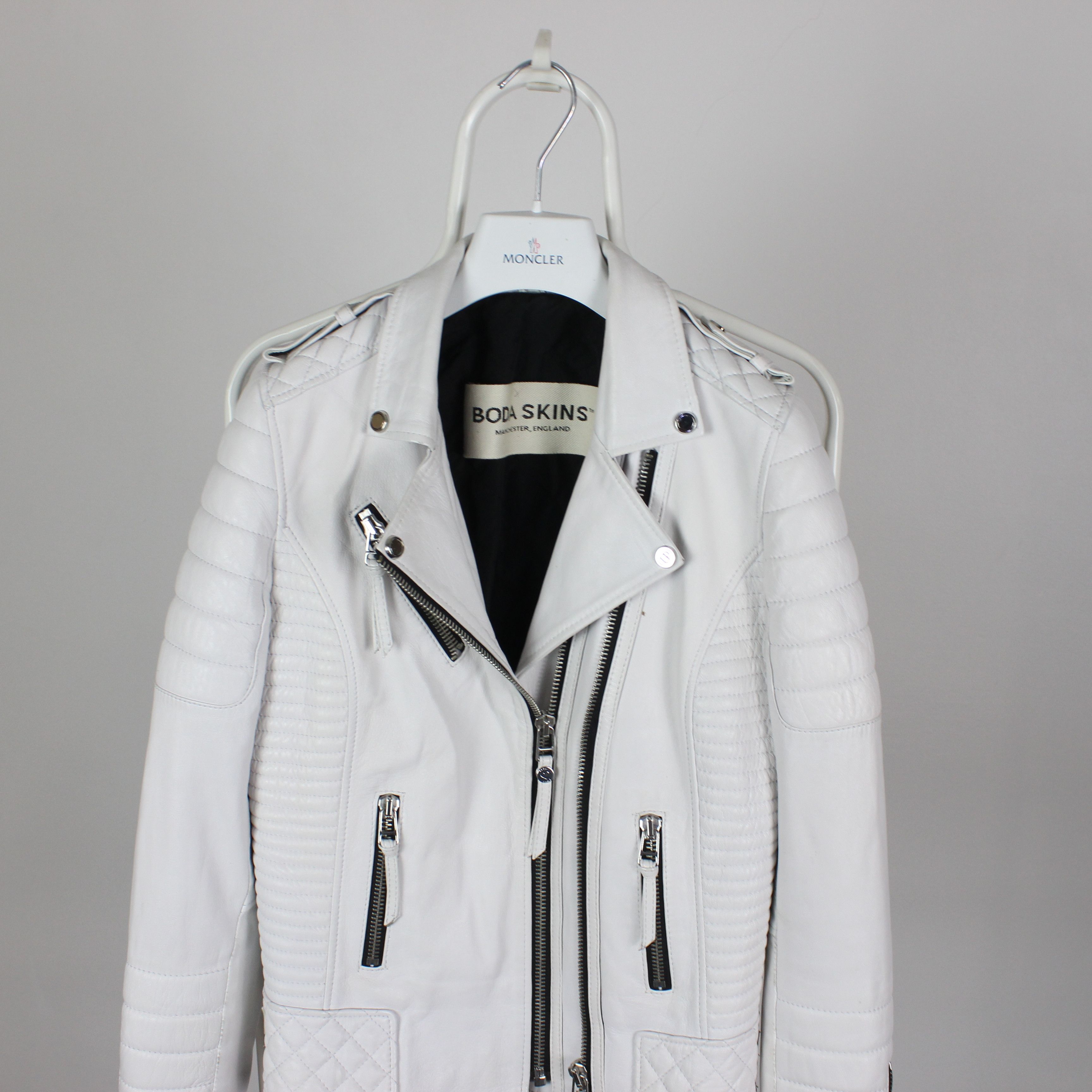 Boda Skins Boda Skins leather bike jacket US 6 M white Size M / US 6-8 / IT 42-44 - 14 Thumbnail