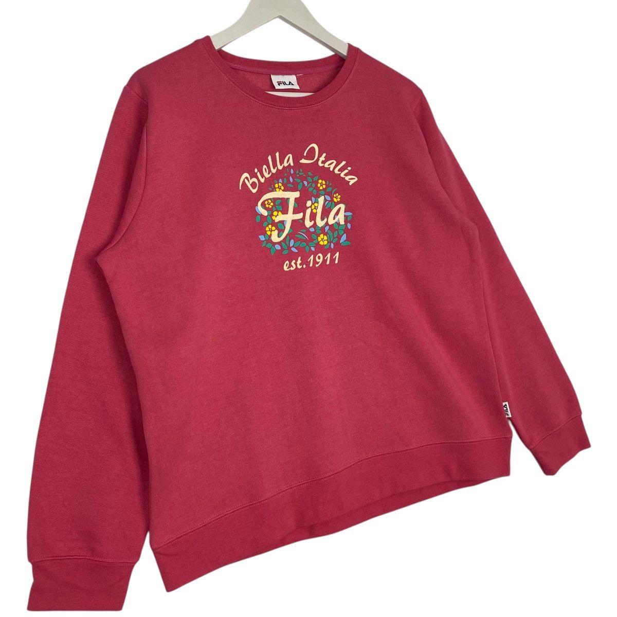 Vintage Vintage Fila Sweatshirt Crewneck Patch Logo Red Size L Size L / US 10 / IT 46 - 3 Thumbnail