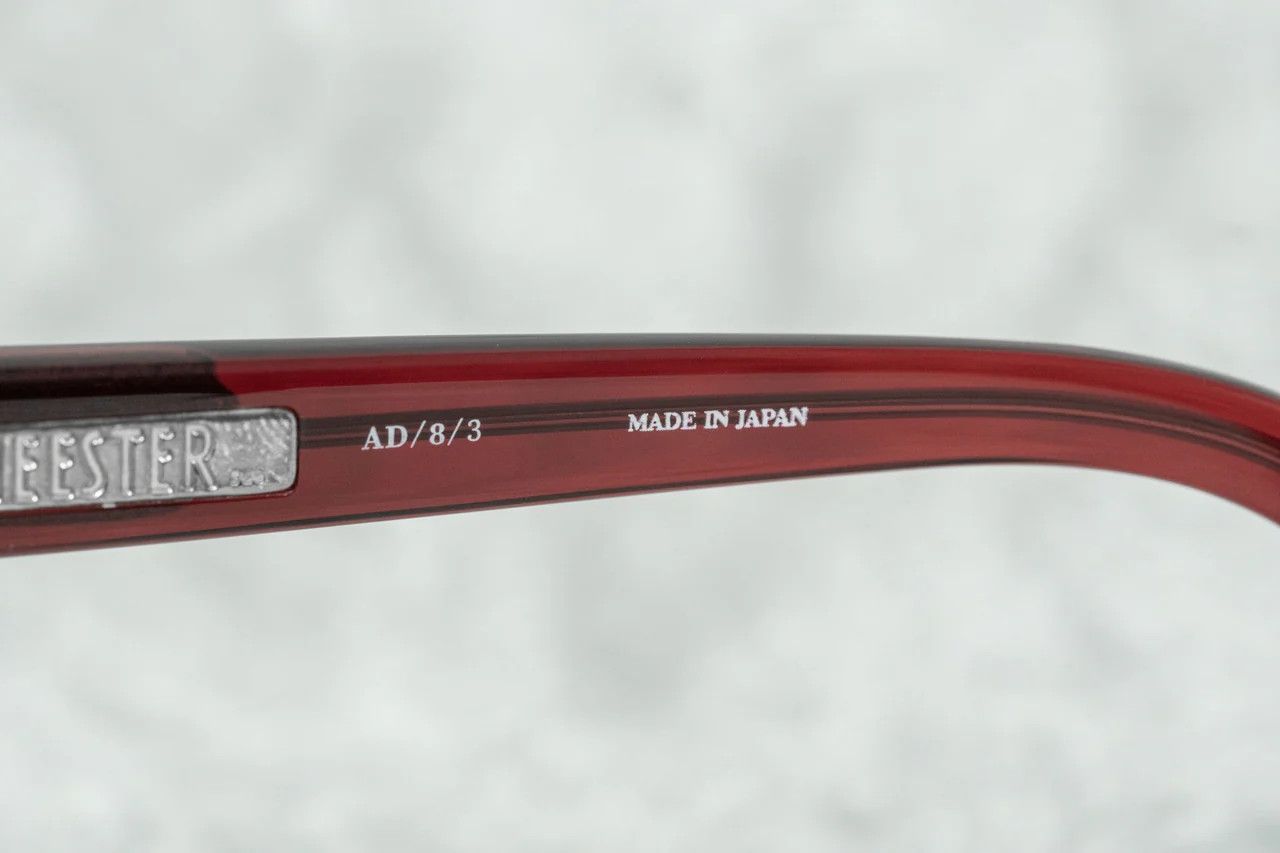 Ann Demeulemeester Ann Demeulemeester Sunglasses Oval Red Silver and Blue Size ONE SIZE - 8 Thumbnail