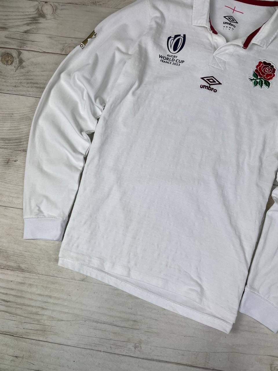 Umbro Umbro England Rugby World Cup 2023 Long Sleeve Shirt Jersey Size US L / EU 52-54 / 3 - 3 Thumbnail