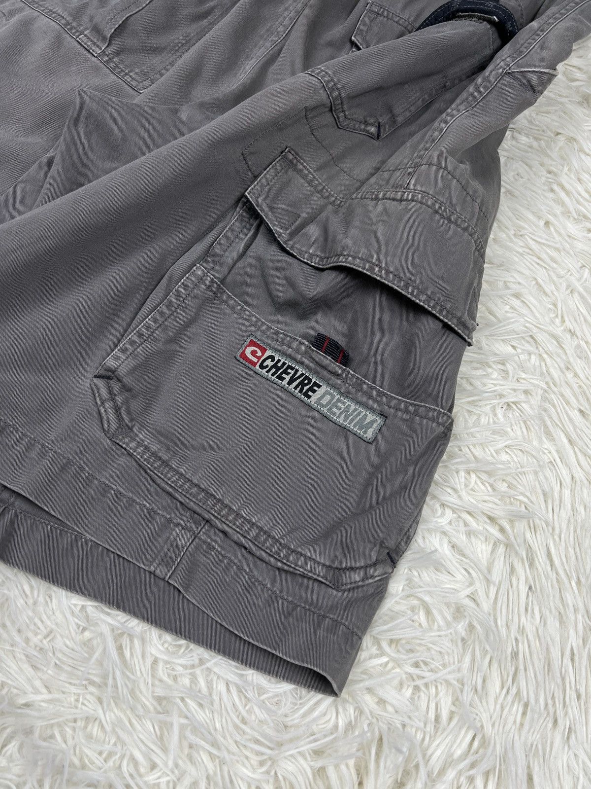 Japanese Brand Chevre Denim Cargo Short Pants Size US 37 - 7 Thumbnail