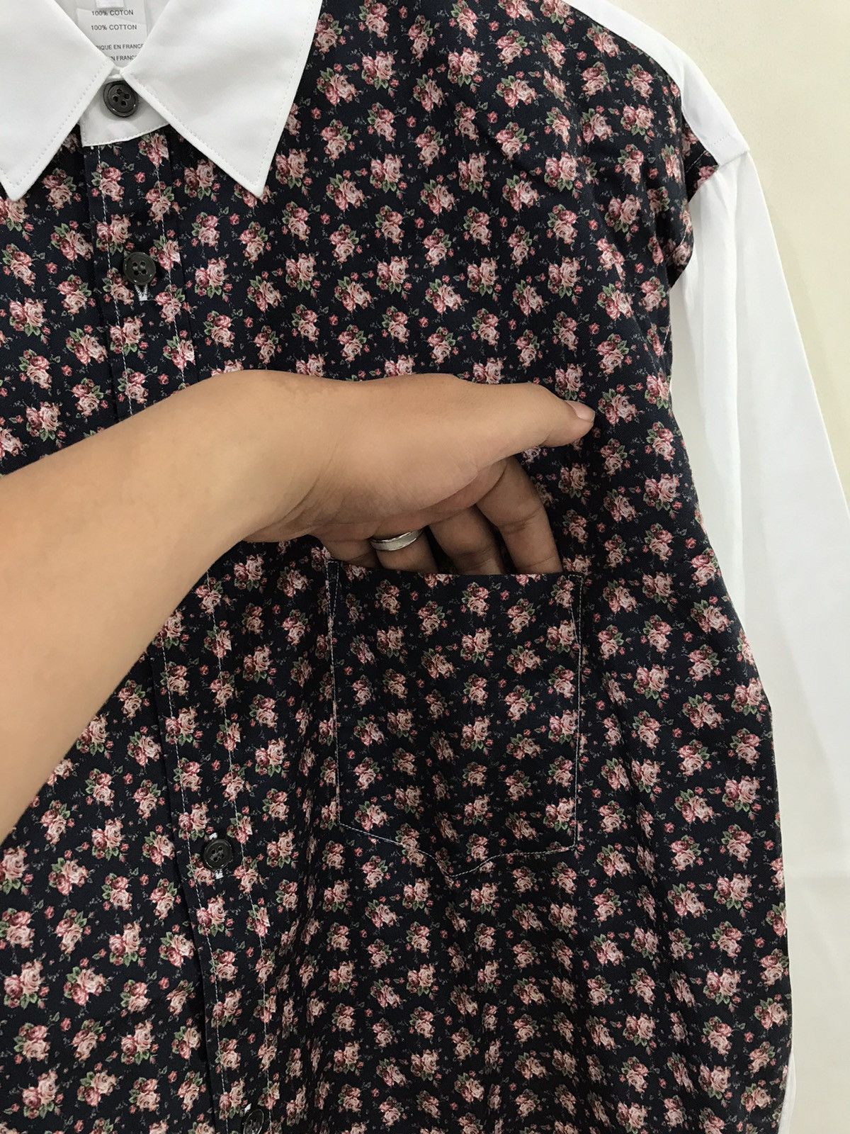 Comme des Garcons Comme des garcons Flower Print Shirt Size US L / EU 52-54 / 3 - 3 Thumbnail