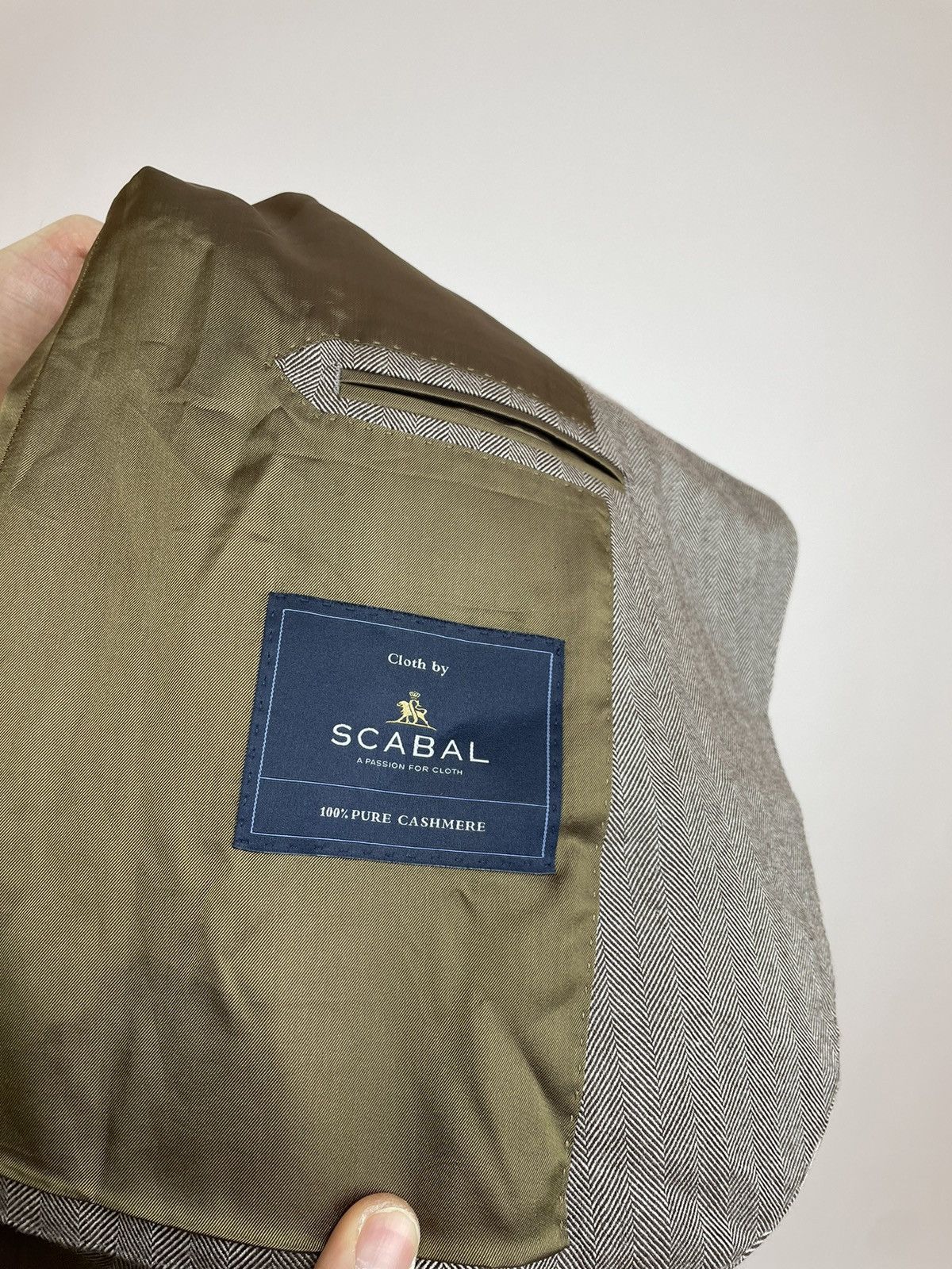 Designer × SCABAL SCABAL Cashmere Blazer one button Mens size 56R Size 46R - 12 Thumbnail