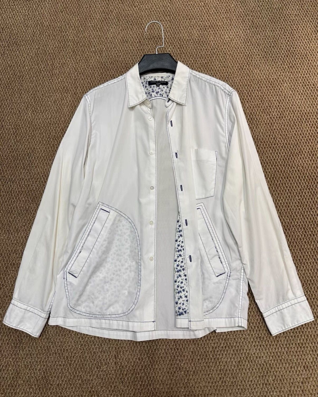 Comme des Garcons Homme Plus Comme des Garçons Homme Plus Floral Shirt Jacket K23 Size US M / EU 48-50 / 2 - 1 Thumbnail