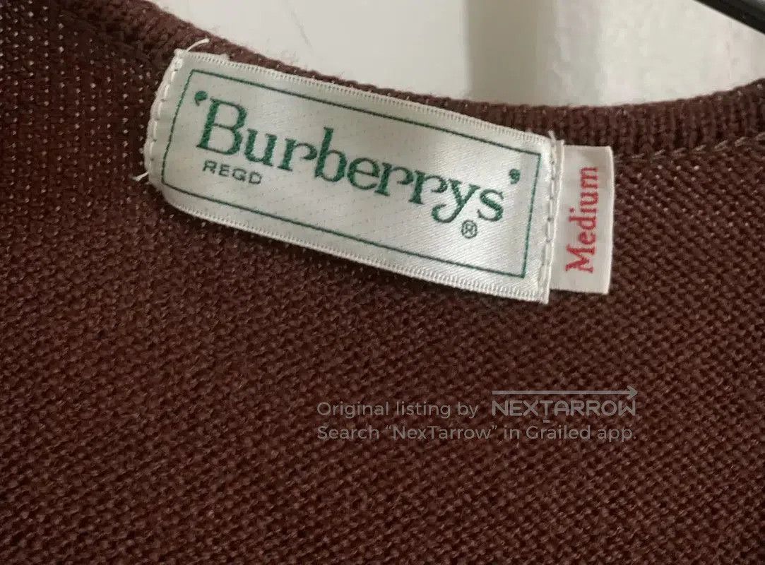Burberry Burberry Brown Wool Women's Cardigan. Size M / US 6-8 / IT 42-44 - 4 Thumbnail