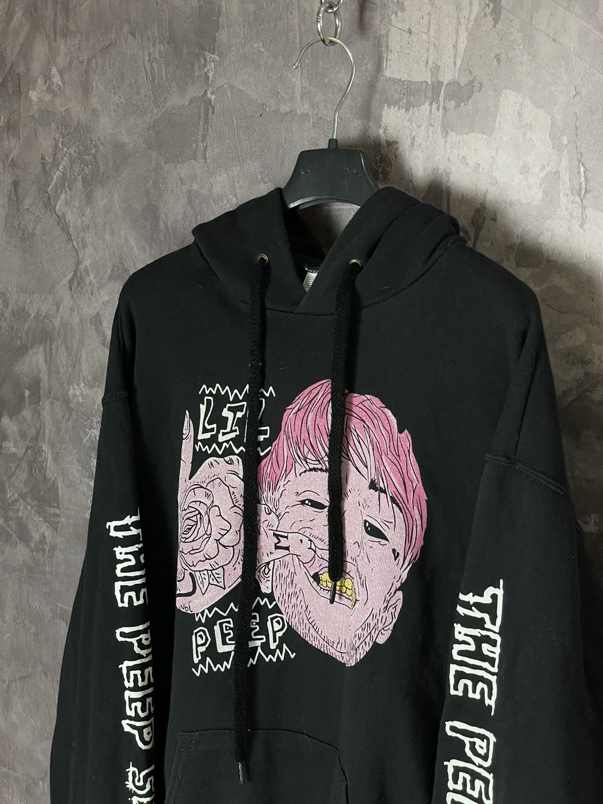 Lil Peep × Rap Tees × Vintage Lil Peep Broken Smile Hoodie Big Logo Size US M / EU 48-50 / 2 - 7 Thumbnail