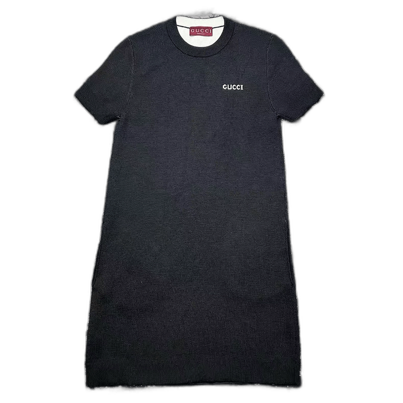 Gucci Gucci Black Logo Knit Dress Size XS Size XXS / US 00 / IT 34 - 1 Thumbnail