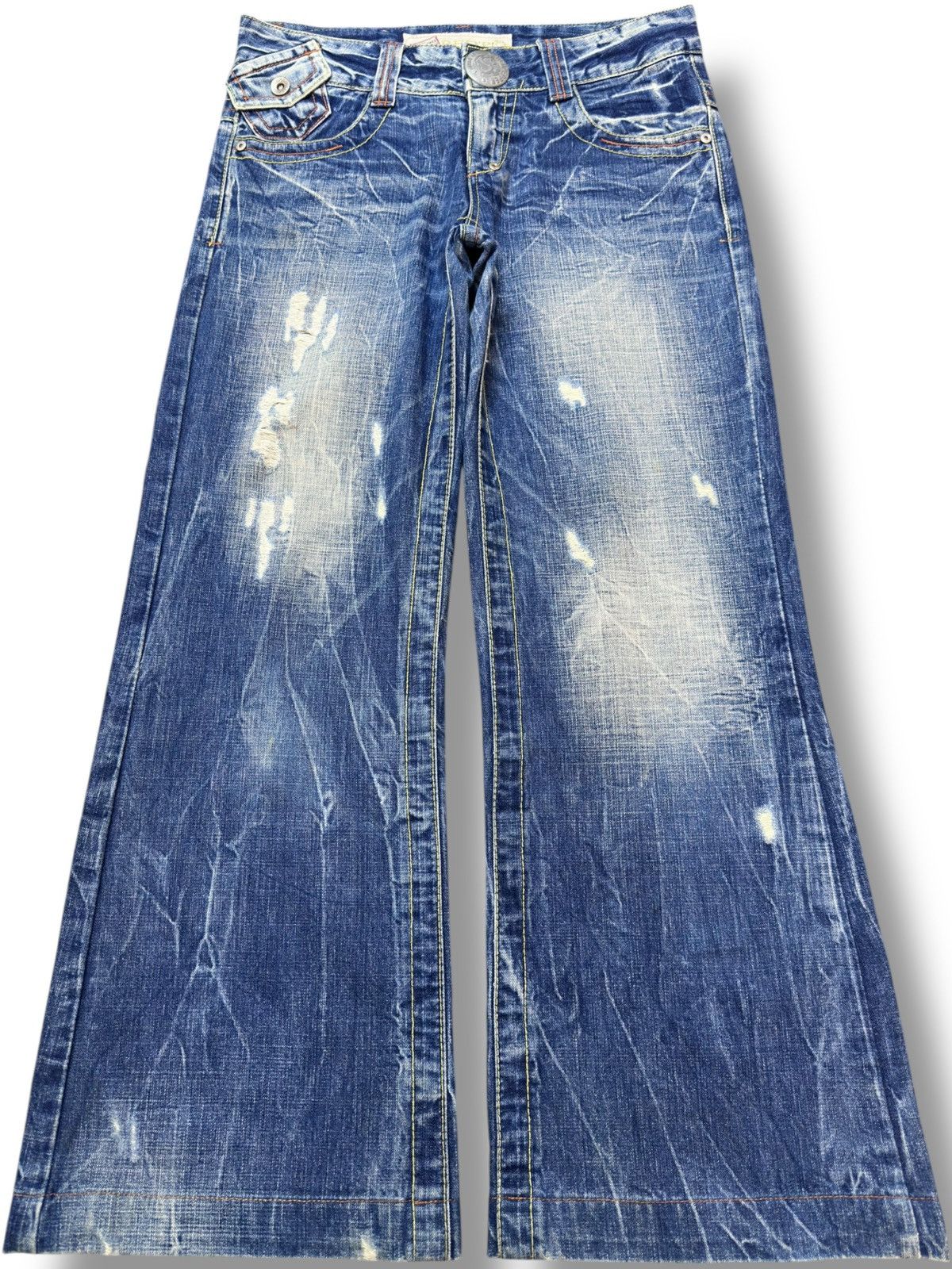 Ed Hardy Vintage Red Pepper Baggy Grunge Distressed Denim Size US 30 / EU 46 - 1 Thumbnail