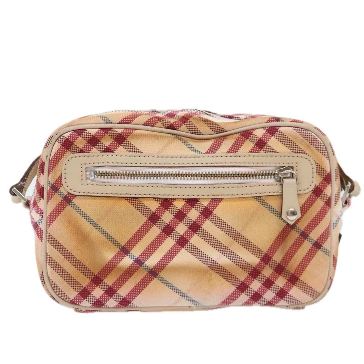 Burberry Burberry Nova Check Blue Label Shoulder Bag Canvas White Red Size ONE SIZE - 2 Thumbnail