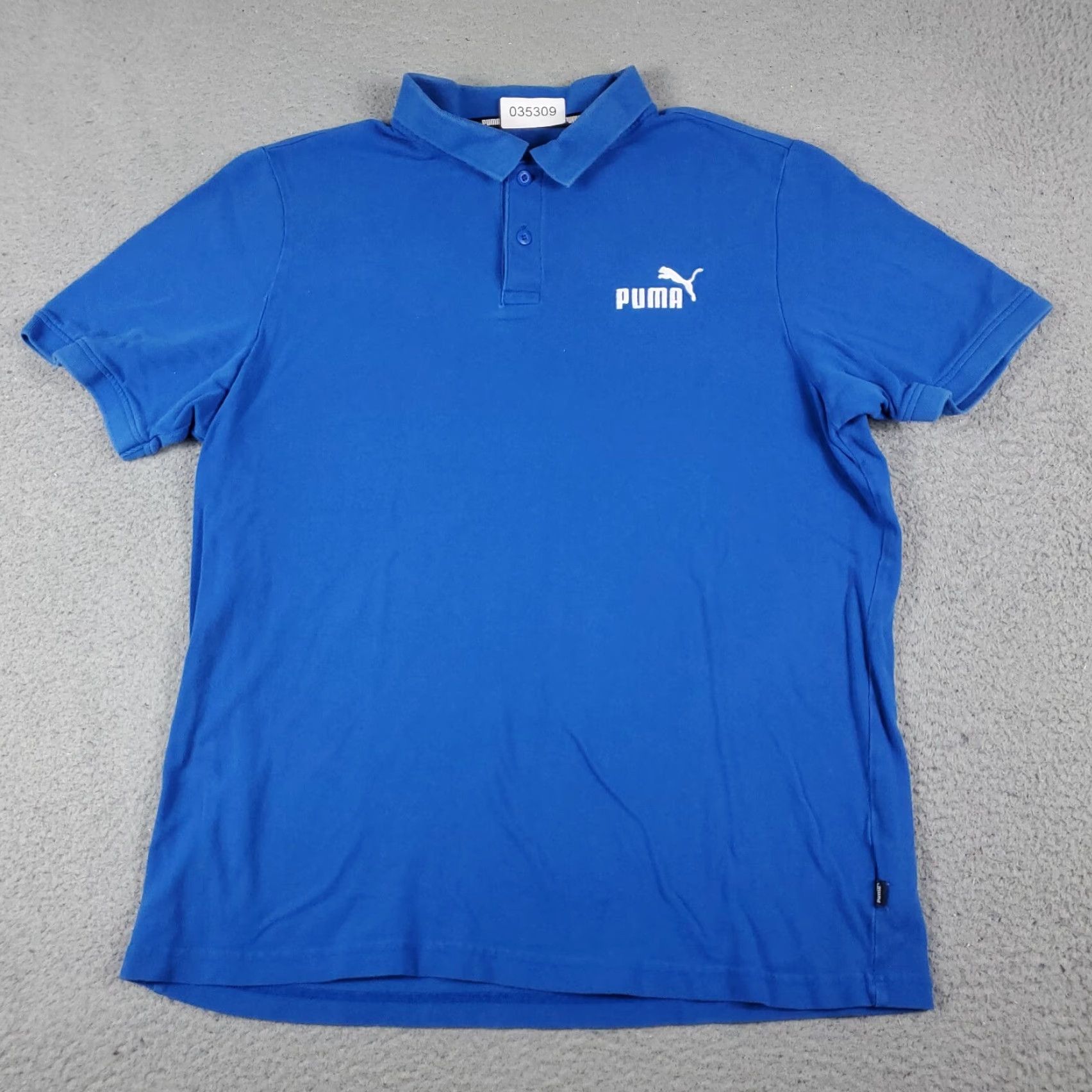 Puma Puma Polo Shirt Mens Size Large Blue Cotton Golf Short Sleeve Polo Shirt Mens L Blue Cotton Polo Shirt Golf Activewear Casual Classic Size US L / EU 52-54 / 3 - 3 Thumbnail