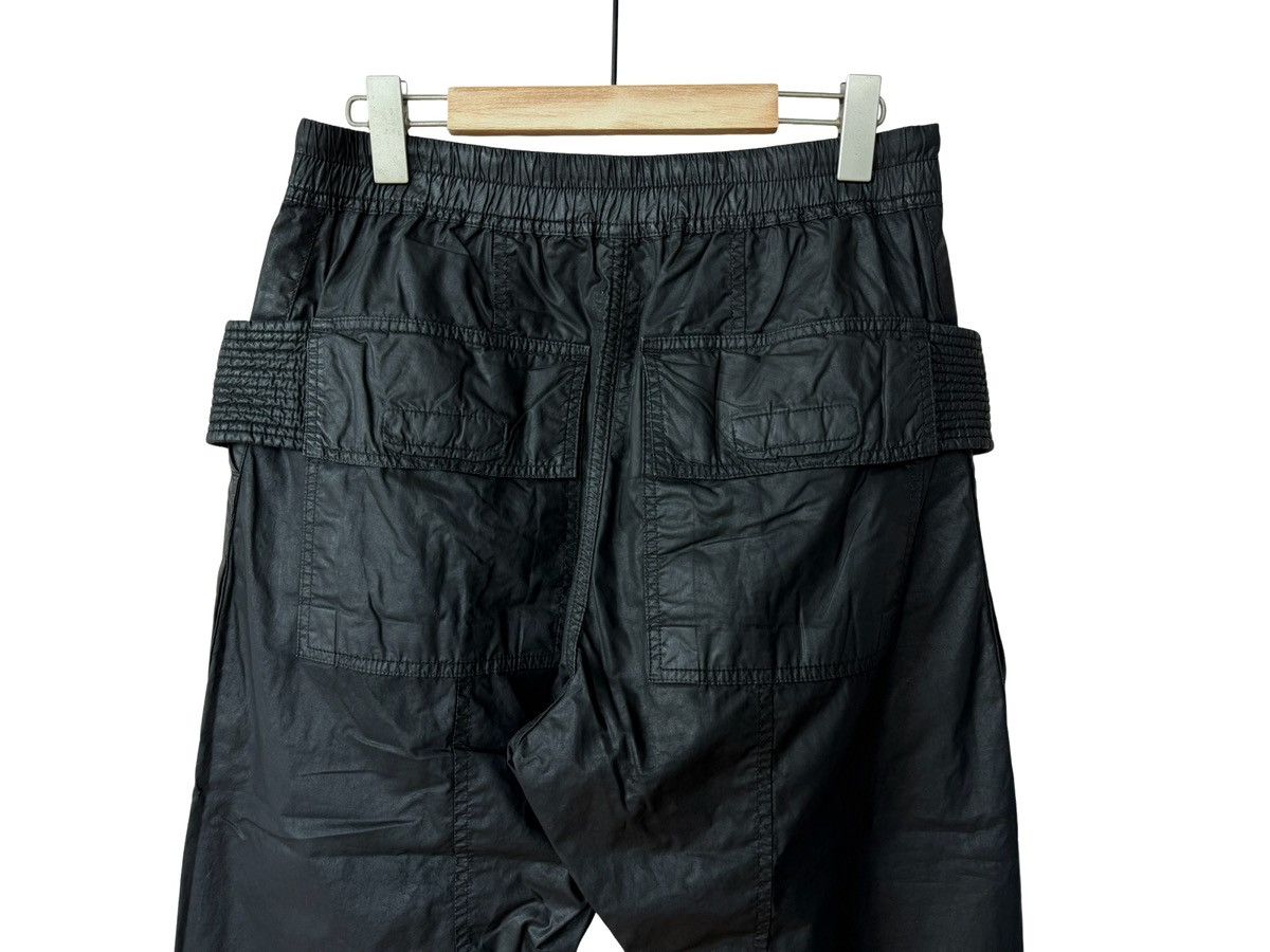 Rick Owens Drkshdw Rick Owens Drkshdw Black Waxed Creatch Cargo Pant SS15 Size US 30 / EU 46 - 4 Thumbnail