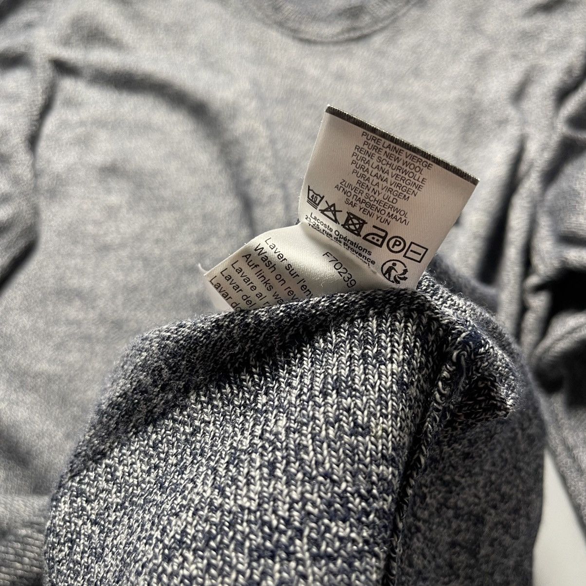 Lacoste Lacoste Men's Crew Neck Wool Jersey Sweater Size M Size US M / EU 48-50 / 2 - 8 Thumbnail