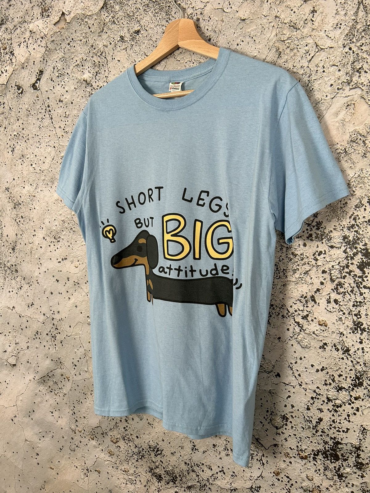 Vintage Vintage Dachshund Animal Graphic Tee Baby Blue Retro Size US S / EU 44-46 / 1 - 2 Thumbnail