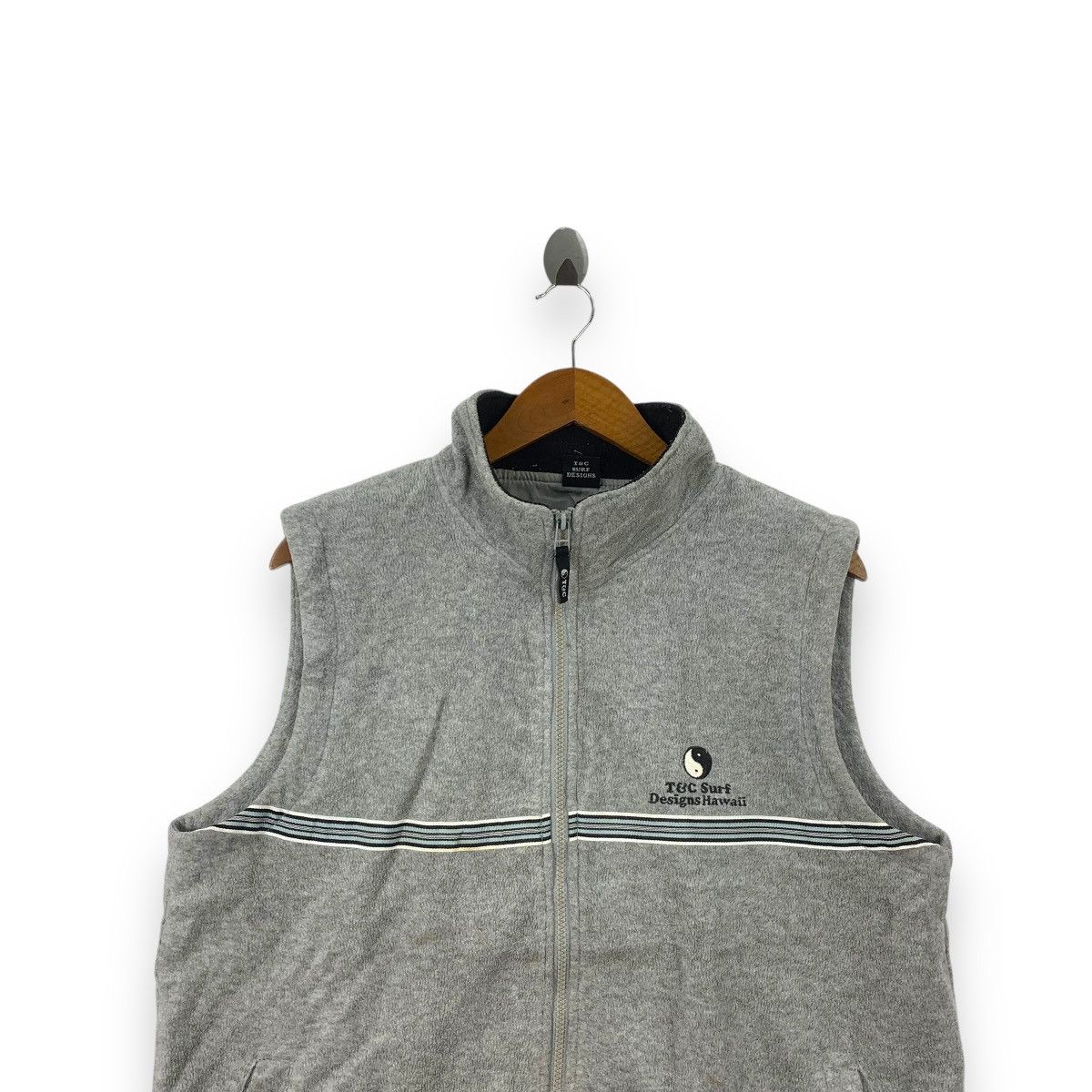 Vintage Vintage T&C SURF DESIGNS HAWAII Aloha Fleece Jacket Vest Size US L / EU 52-54 / 3 - 2 Thumbnail
