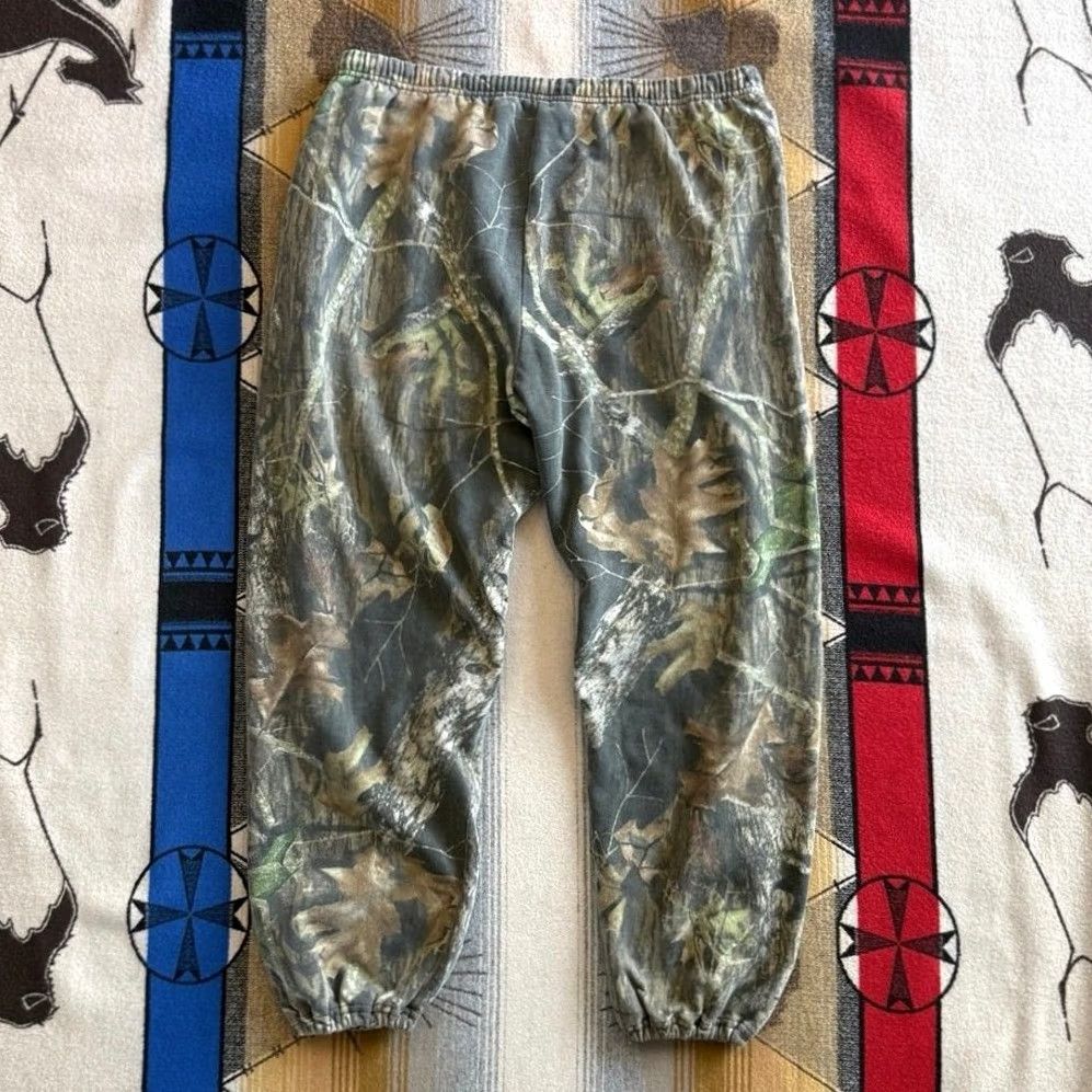 Jerzees VINTAGE Jerzees Sweatpants Camo XL Hunting Gym Workout Lift Mossy Oak 90s Mens Size US 36 / EU 52 - 2 Thumbnail