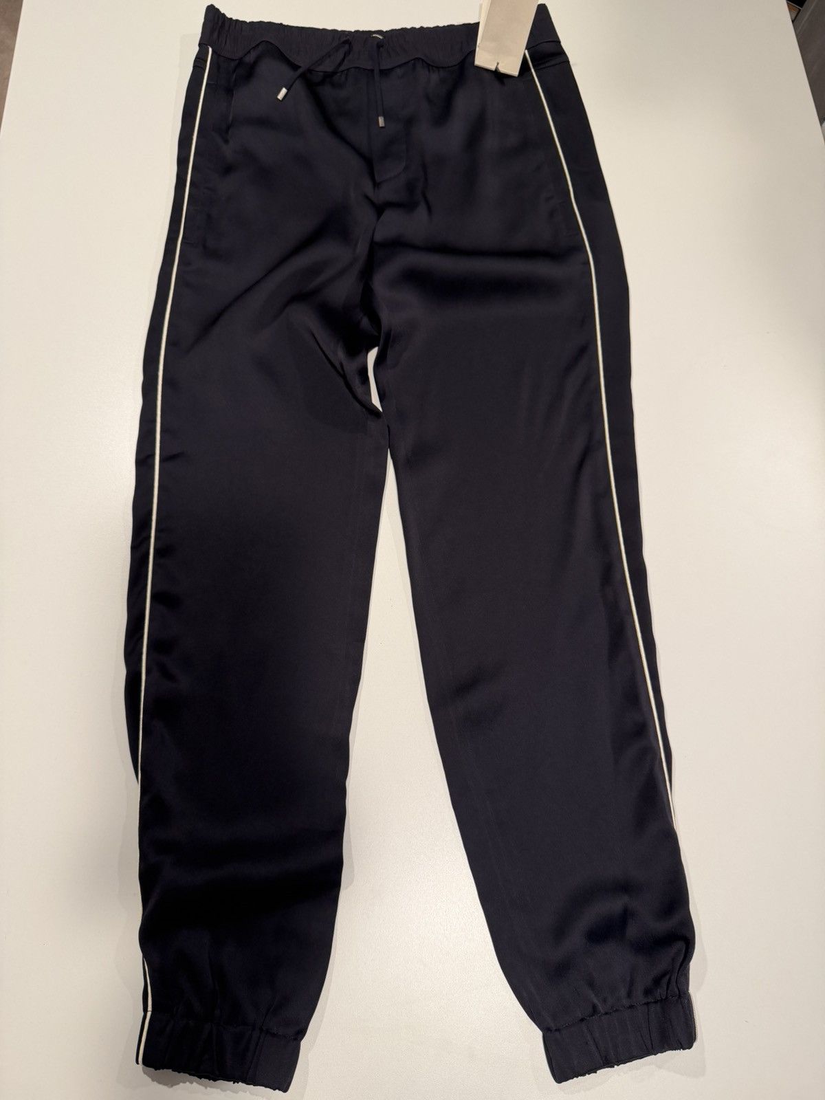 Saint Laurent Paris Saint Laurent mens satin joggers. 44/S. $1350 Size US 32 / EU 48 - 2 Thumbnail