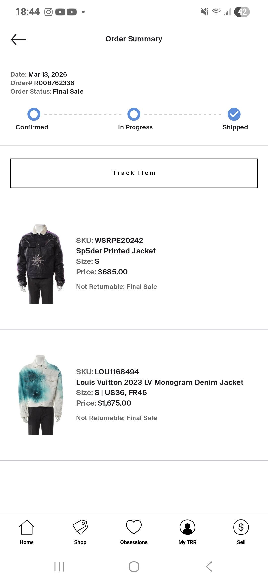 Louis Vuitton Ink Spray Monogram Denim Jacket Size US S / EU 44-46 / 1 - 18 Thumbnail