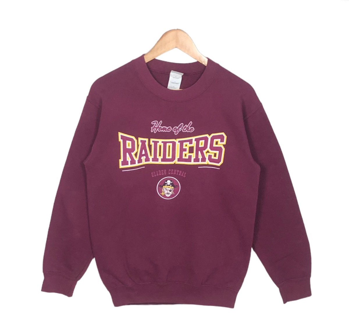 image of Vintage 90’S Nfl Raiders Sweatshirt in Red, Men's (Size Small)