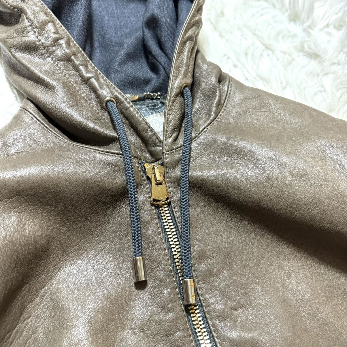 Dolce & Gabbana recent model Dolce & Gabbana hooded ZIP UP leather jacket Size US S / EU 44-46 / 1 - 14 Thumbnail
