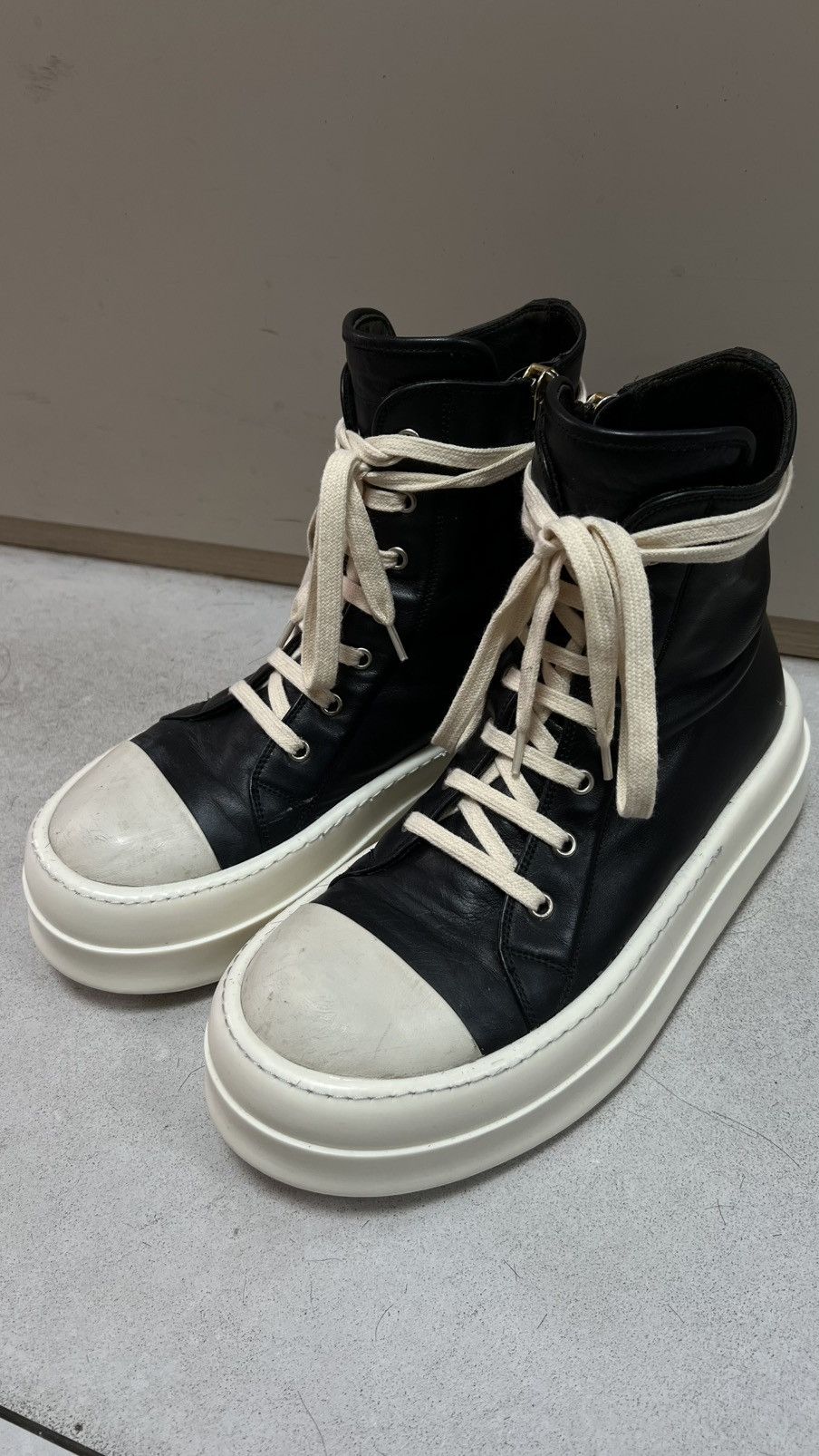 Rick Owens Rick owens drkahdw ramones high top sneaker sz40 Size US 7 / EU 40 - 2 Thumbnail