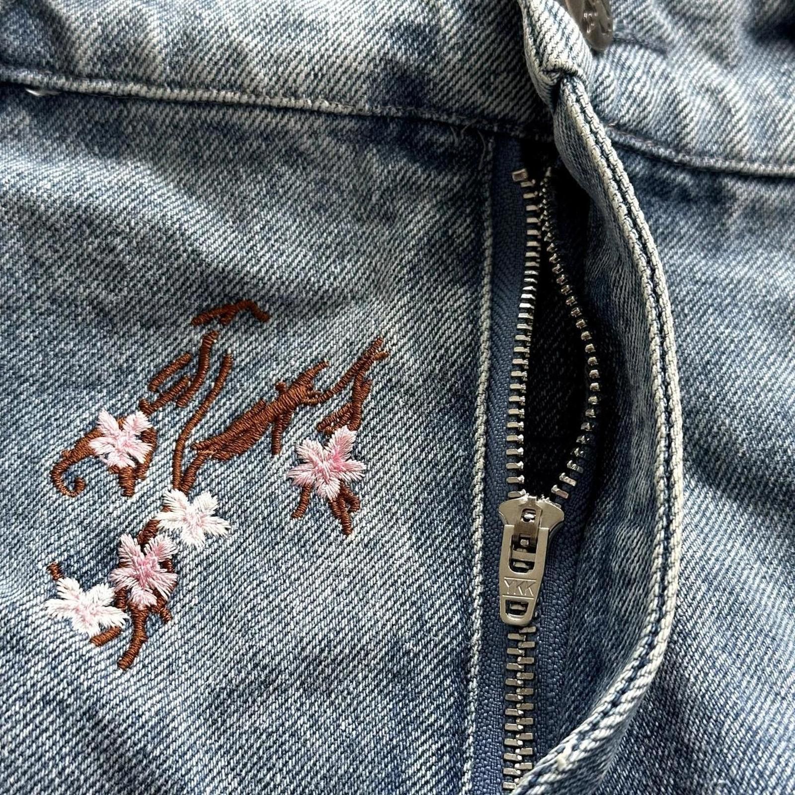 Other Badson Cherry Blossom Denim Pants Size US 32 / EU 48 - 8 Thumbnail
